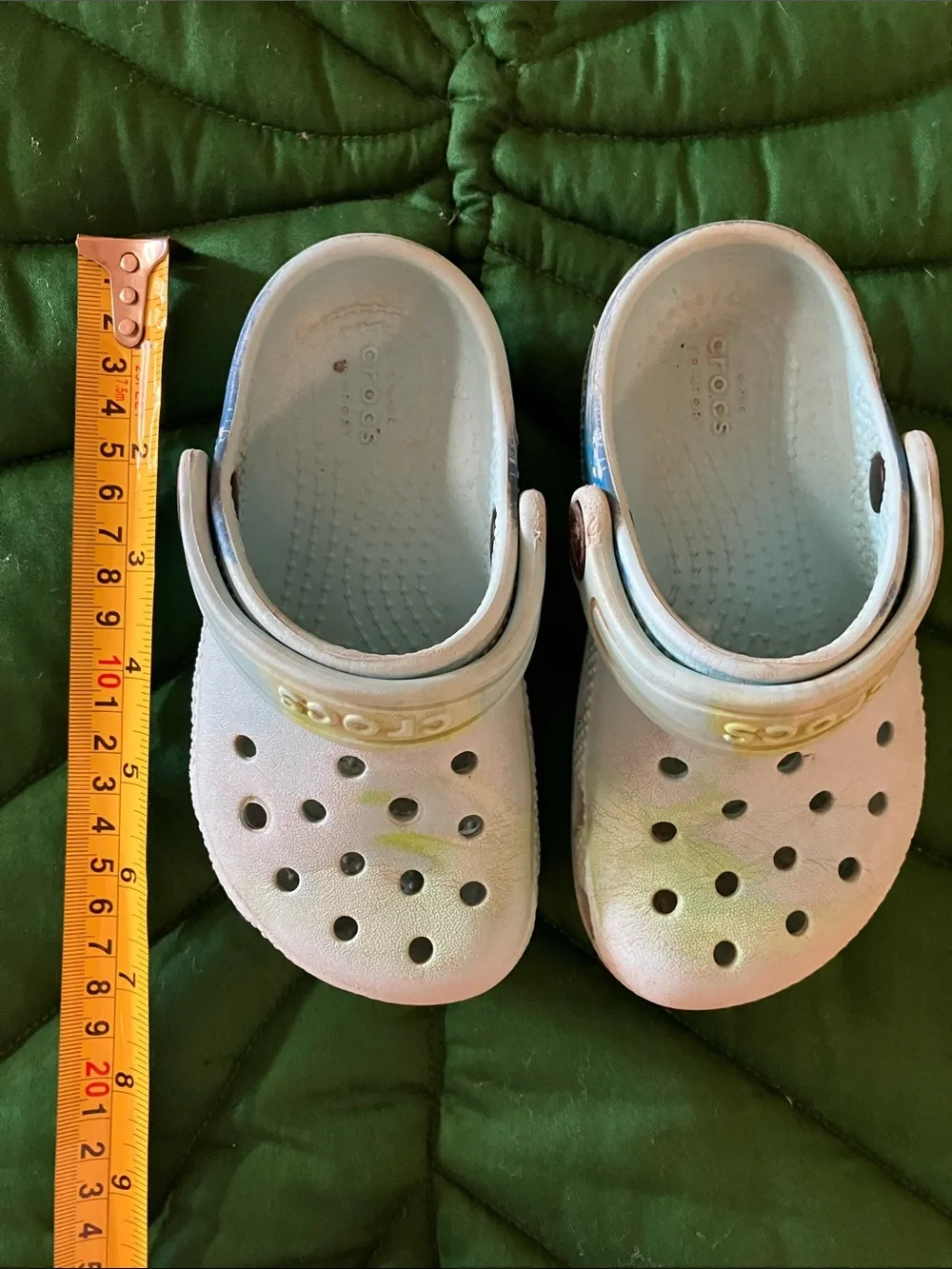 Crocs light blue color, kids size C8